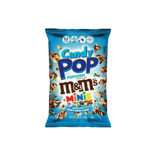 CANDY POP M&amp;M MINIS POPCORN 5,26 OZ/149 G