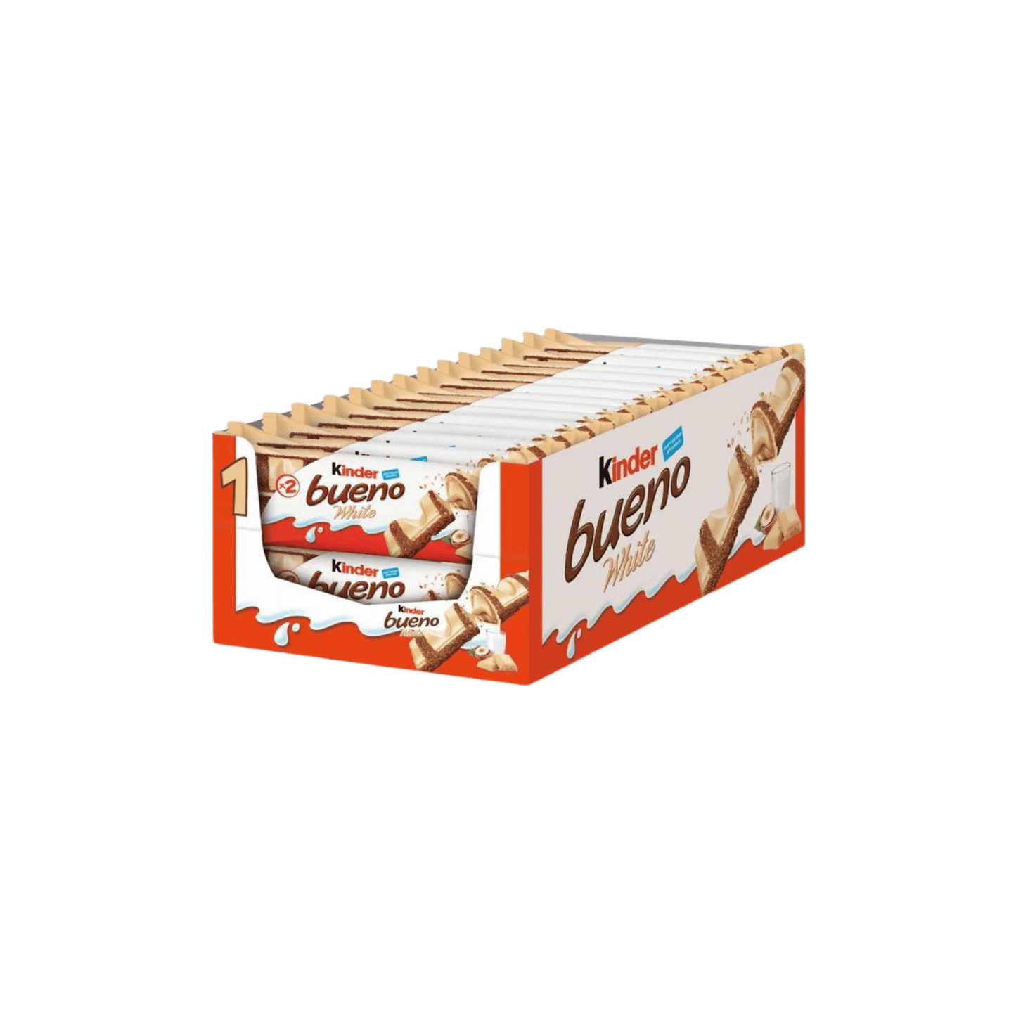 KINDER BUENO WHITE STD 2X1.52 OZ/43G
