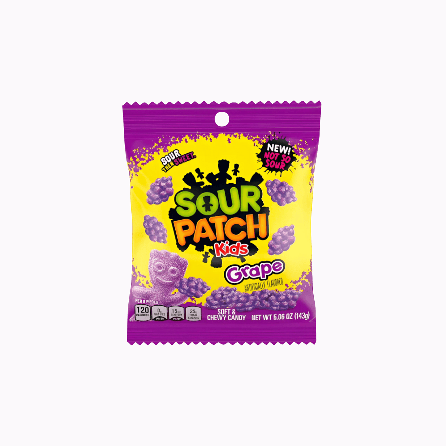 SOUR PATCH KIDS GRAPE BAG 3.58 OZ/102G