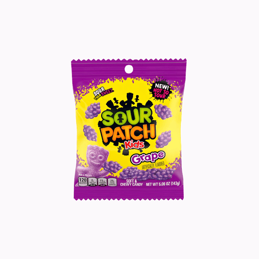 SOUR PATCH KIDS GRAPE BAG 3.58 OZ/102G