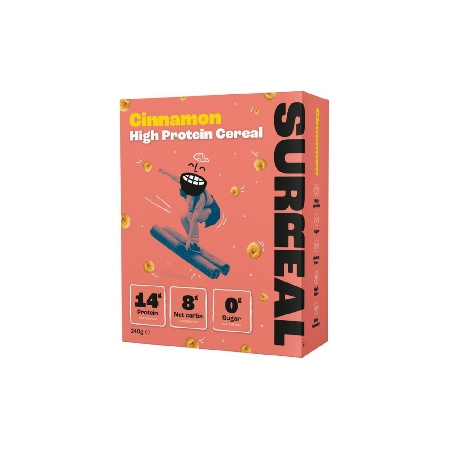 Surreales proteinreiches Müsli Zimt