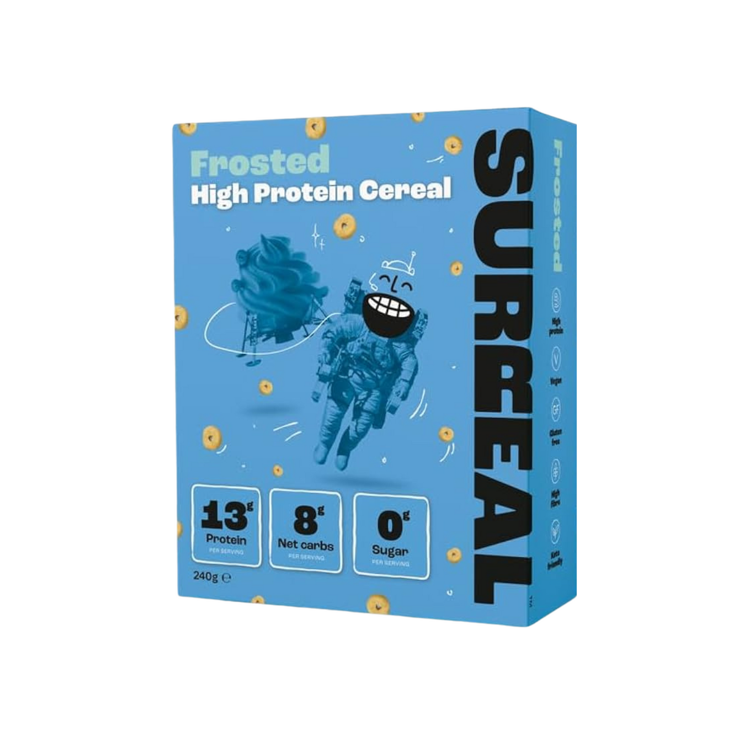 Surreales proteinreiches Müsli mit Frosted